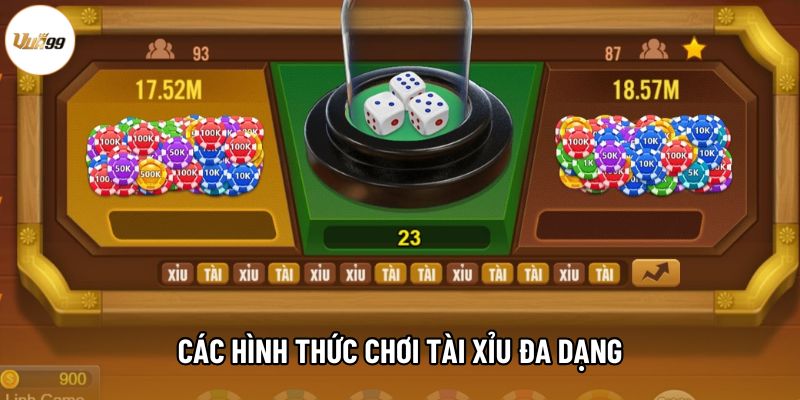 Các hình thức chơi tài xỉu đa dạng